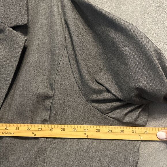 Torrid Studio Luxe Long Line Blazer Jacket Size 6 6X (30) Gray Career Office - Picture 8 of 10